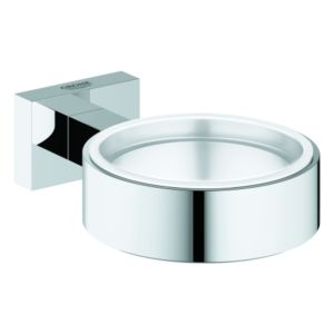 Grohe Essentials Cube Halter 40508001 chrom, für Glas, Seifenpender oder Seifenschale