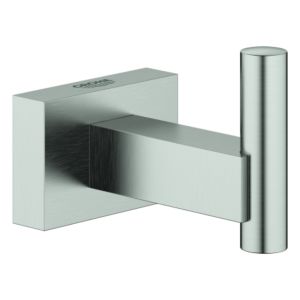 Grohe Essentials Cube Bademantelhaken 40511DC1 supersteel, verdeckte Befestigung