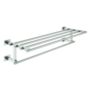 Grohe Essentials Cube Badetuchhalter 40512DC1 55,8 cm, Multi, verdeckte Befestigung, supersteel