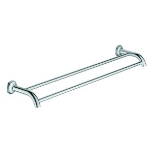 Grohe Essentials Authentic Badetuchhalter 40654001 doppelt, chrom, 626mm, verdeckte Befestigung