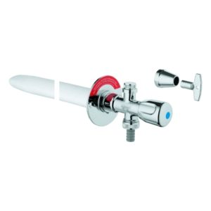 Grohe Außenwandventil Eurotec 41212000 DN15, mit Steckschlüssel, chrom