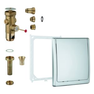 Grohe Austausch WC-Druckspüler 42901000 chrom, UP, DN 20, Classic-Abdeckplatte