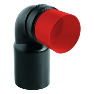 coude de Grohe 42946 42946000 DN 80 / 100 noir pour systèmes d&#39;installation