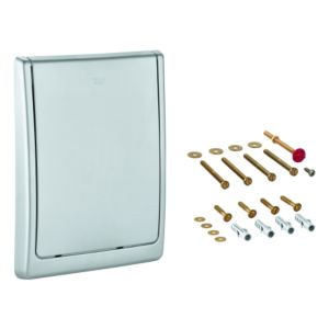 Grohe Abdeckplatte komplett 43179P00   mattchrom, für WC-Druckspüler Wandeinbau 42901000
