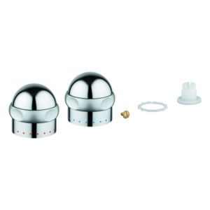 Poignée Grohe 1/2&quot; pour Sentosa 45538IP0 marquage bleu/rouge chromé /chrome mat