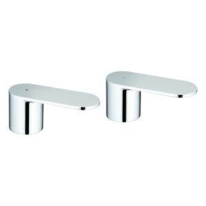 Grohe handles Eurosmart C 48306 48306000 marking blue / red chrome