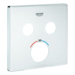 Grohe rosace 49040 49040LS0 UP-THM carré avec 2 ASV blanc lune