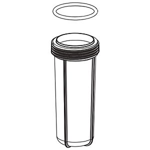 Grünbeck Filterglocke schwarz zu Feinfilter 101266e 3/4"-1 1/4 (Umkehrosmo