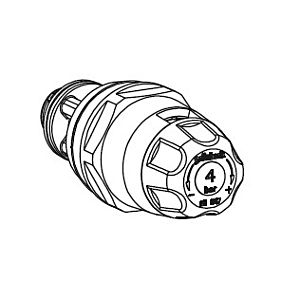 Grünbeck pressure reducing cartridge grey handwheel 101386e for BOXER Osmosis Optil