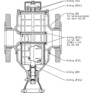 Grünbeck sealing set MX/MXA DN 25-100 107755 MX/MXA DN 25 - 100