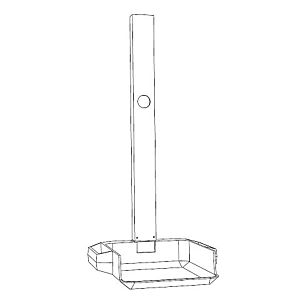 Grünbeck console with guide rails 115634e for Exados dosing computer EK 6