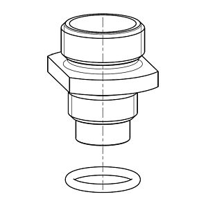 Enregistrement de réverbération Grünbeck avec joint torique 119635