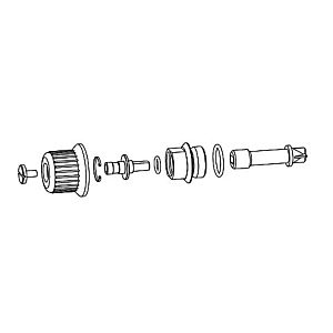 Grünbeck blending valve with adjusting sleeve 128006e
