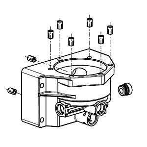 Boîtier de plaque Grünbeck avec fiche 187002