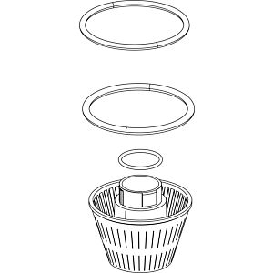 Grünbeck resin catcher with O-ring 187616e