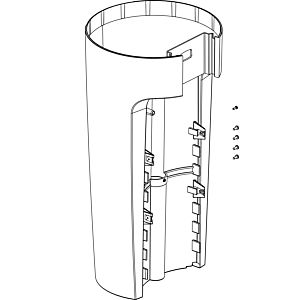 Grünbeck salt tank 35 kg including sieve bottom 188560e for softliQ water softener