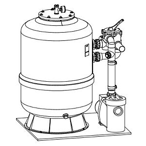 Grünbeck filter system GENO-mat F 600 H, DS, B 241000010000 with self-priming pump