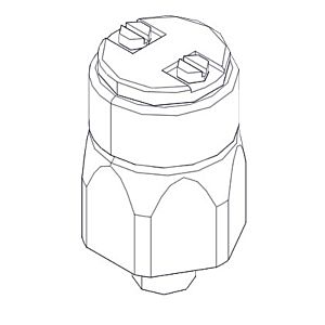 Grünbeck diaphragm pressure switch, normally closed, 0.1 bar, 93701101e, M10x1