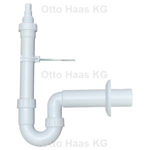 HAAS Geräte-Siphon 1935 DN 50, 1 Kombi-Geräteanschluss 3/4", 1" und G 1", Polypropylen, weiß