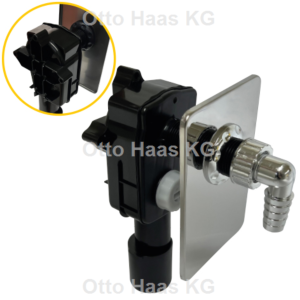 HAAS Oha Unterputz-Geräte-Siphon 2074 DN 40/50, für Waschmaschine und Geschirrspüler, ohne Montageplatte