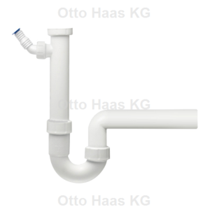 HAAS Spülen-Siphon 2910 DN 40, 1 1/2", mit Geräteanschluss, Polypropylen, weiß