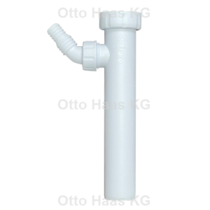 HAAS dip tube 2911 DN 40, 1 1/2&quot;, with 1 device connection, polypropylene, white