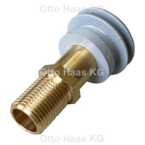 HAAS Urinal-Zulaufgarnitur 6030 1/2", Messing, mit lösbarer grauer Lippendichtung