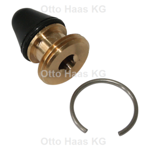 HAAS stop valve 6048 for Grohe Dal concealed urinal flush, brass