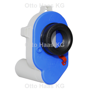 HAAS PE-Urinal-Absauge-Siphon 6280 DN 50, Ablauf waagerecht, blau