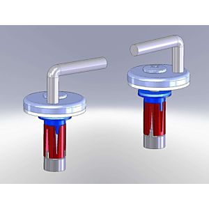 Haro enfichable Haro cheville à expansion BVO 403793 D1702H, Inox , hauteur du pivot 27mm