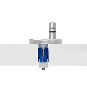 Haro BVO charnière d&#39;ancrage d&#39;expansion 408386 C2802H, Inox , hauteur point de pivot 24mm, SoftClose classique