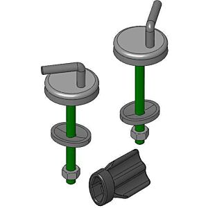 Haro Exzenterscharnier 409592 E2502Y, Edelstahl, Drehpunkthöhe 24mm, FastFixmutter