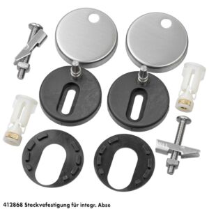 Haro Steckbefestigung 793100300 Edelstahl, von oben für integrierte Befestigung