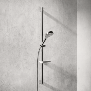 Hansa HANSAVIVA Duschsystem 44150330 Wandstangen-Brausenset, Wandmontage, chrom