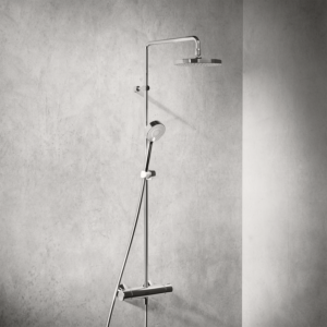 Hansa Hansamicra shower system 44350130 thermostat, projection 445-470mm, chrome