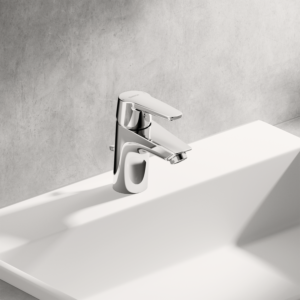 Hansa HANSAPOLO washbasin mixer 5140229300676 energy-saving version, with pop-up waste, projection 103 mm, chrome