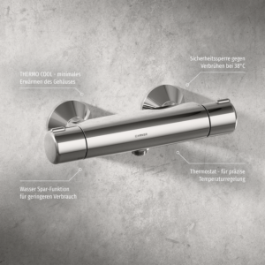 Hansa Brausethermostat Hansamicra 58150171 chrom, Aufputz