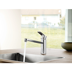 Hansa HANSABASIC kitchen tap 55482203 swivel, projection 223mm, DN 15, chrome