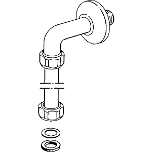 Hansa entrée murale dissimulée complète 59901431