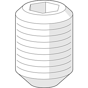 Hansa screw M6x9.5 SW2.5 59901609