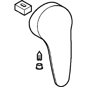 Hansa Mix Hebel bis 2004 59901882 chrom