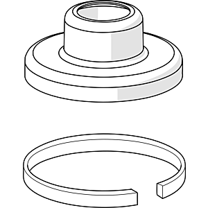 Hansa Rosette 70 mm chrom komplett 59910094