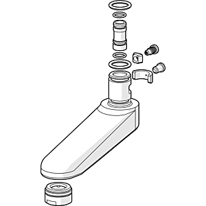 Hansa spout complete 59910419 96 mm, chrome-plated