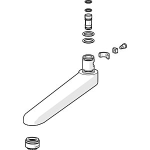 Hansa spout complete 59911183 170 mm, chrome-plated