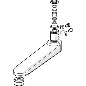 Hansa bec complet 59911380 145 mm, chromé