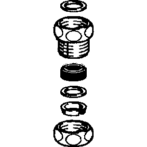 Hansa accumulator connection nipple 59912043