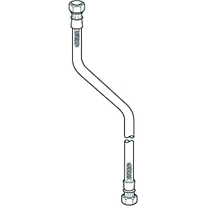 Hansa connection pressure hose 1000mm 59912246 L=1000, G3/4xG3/4