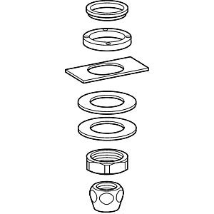 Hansa mounting complete for pillar valve 59912335 falseva