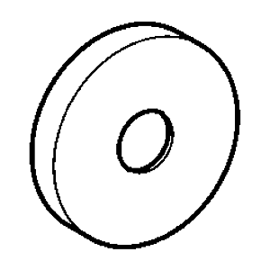 rosace Hansa chrome pour douche de tête 59912430