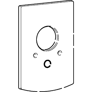 Hansa rosace baignoire / douche UP chromé 59912507